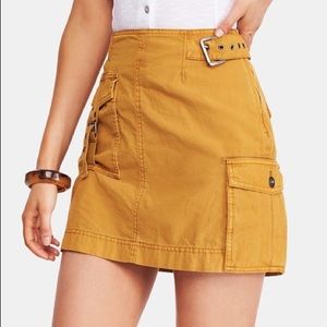 Free People “Erika Utility Mini Skirt”